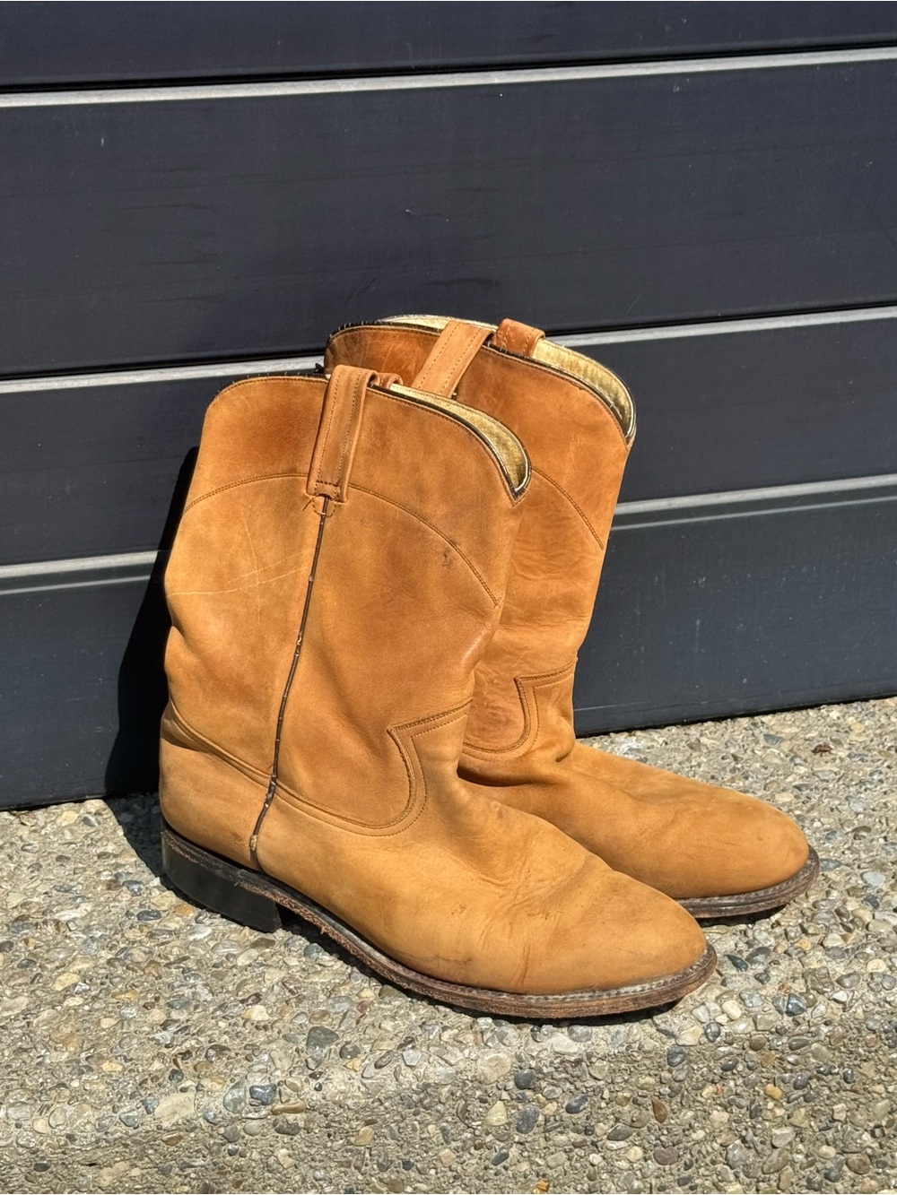 Vintage Dad Post Cowboy Boots 🤠 Size 11E • Genuine Leather